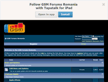 Tablet Screenshot of gsmforums.ro